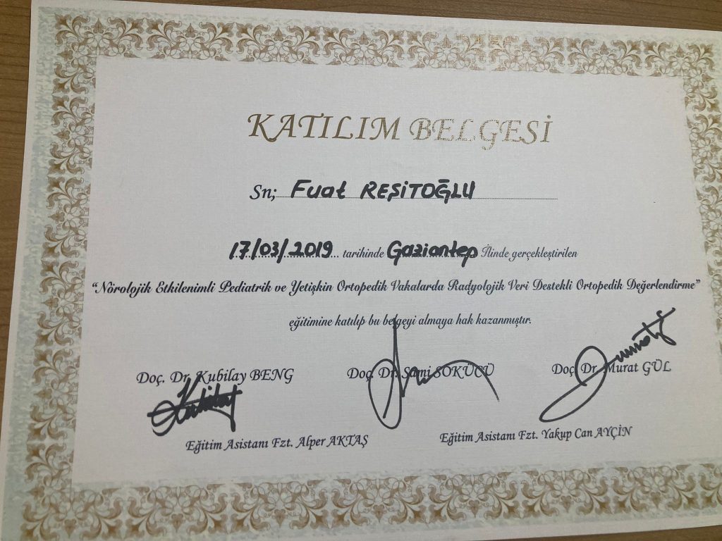 Fuat Reşitoğlu Fizyoterapi Referanslarımız